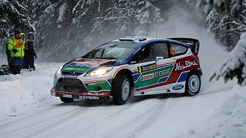 Jari-Matti Latvala Ruotsin MM-rallissa.