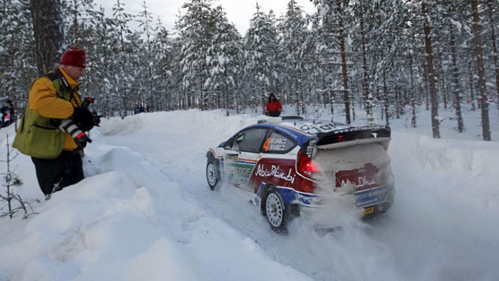 Jari-Matti Latvala Ruotsin MM-rallissa.