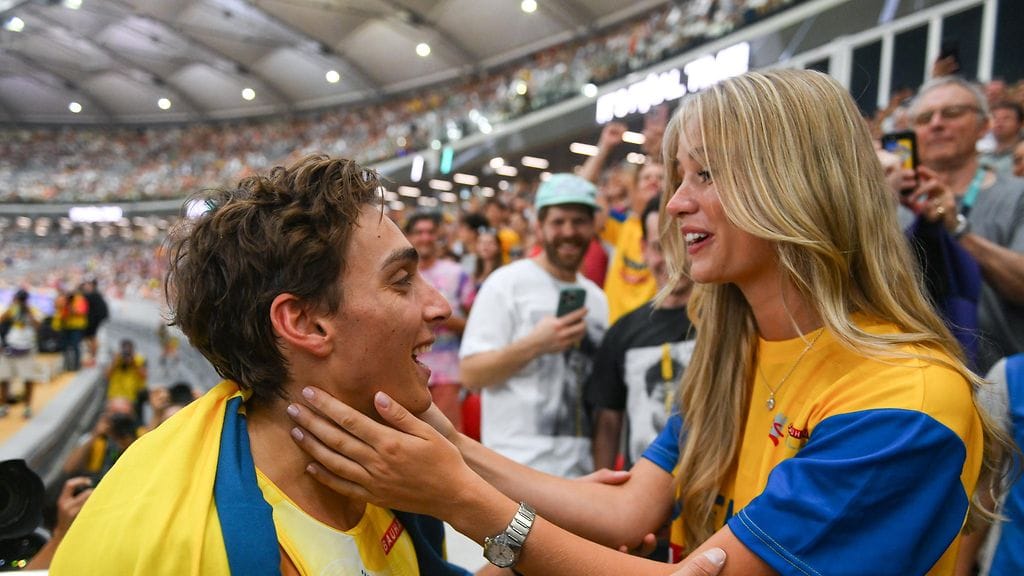 Armand Duplantis ja Desire Inglander.