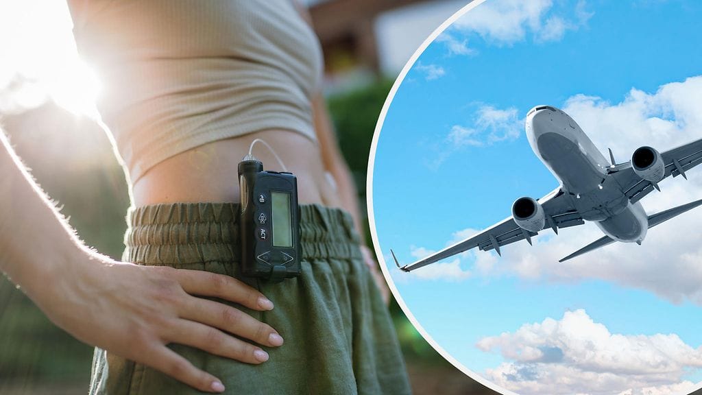 Lentomatkailu saattaa vaikuttaa insuliinipumppuun. Kuvituskuva.