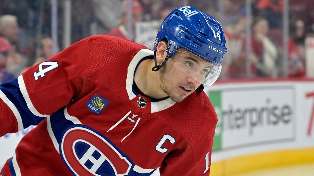 Montreal Canadiensin kapteeni Nick Suzuki on innoissaan Patrik Laineesta.