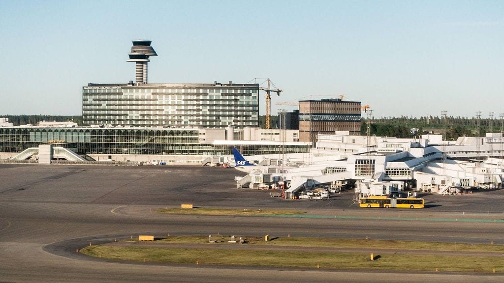 Arkistokuva Arlandan lentokentästä.