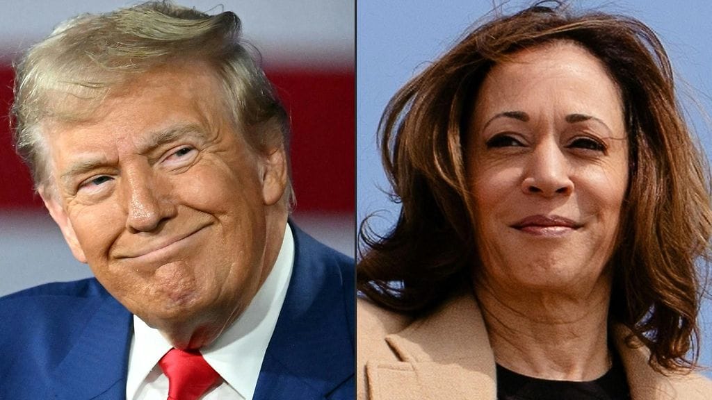 Donald Trumpin ja Kamala Harrisin välinen vaaliväittely alkaa Suomen aikaa Suomen aikaa ensi yönä kello 4.