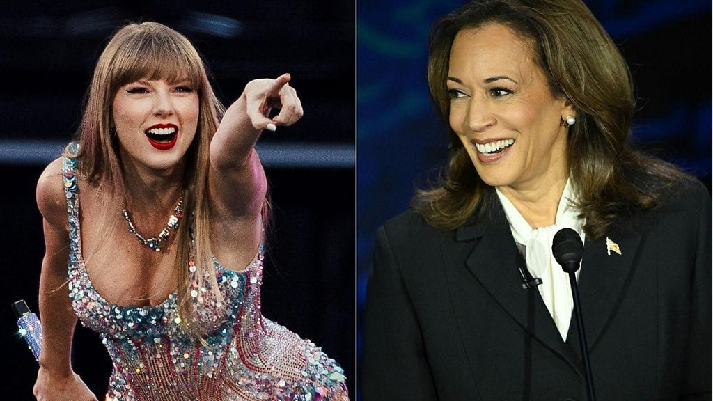 Laulaja Taylor Swift ilmoitti tukevansa demokraattien Kamala Harrisia.