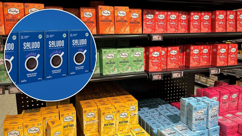 Saludo-brändin citykahvit haastavat Pauligin kaupunkikahvit.