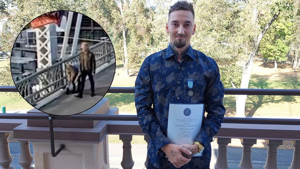 Jon Bon Jovi pelasti naisen sillan reunalta. Ville Aflecht sai palkinnon omasta sankariteostaan.