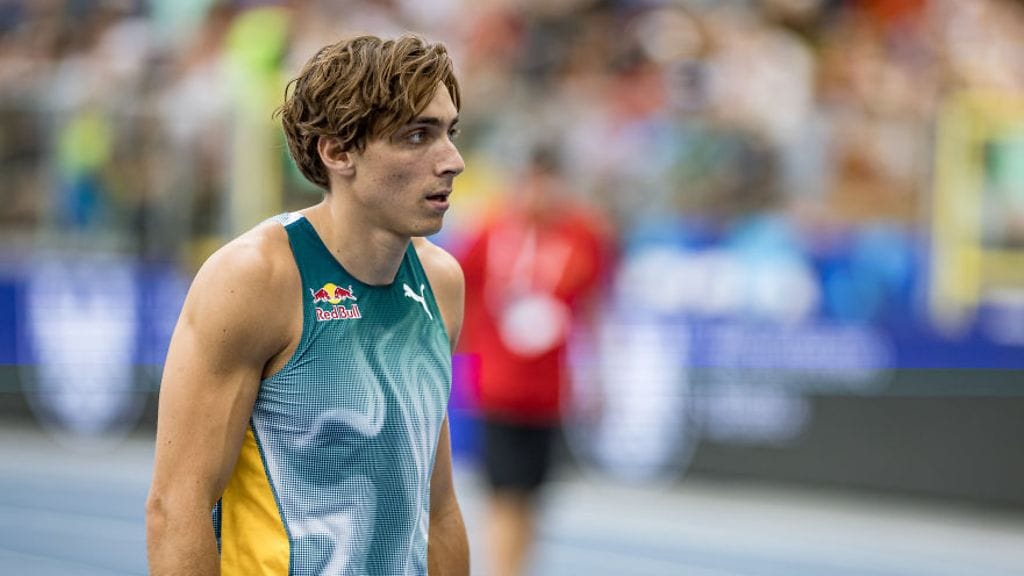 Armand Duplantis kilpailee perjantaina Brysselin Timanttiliigan finaalissa.