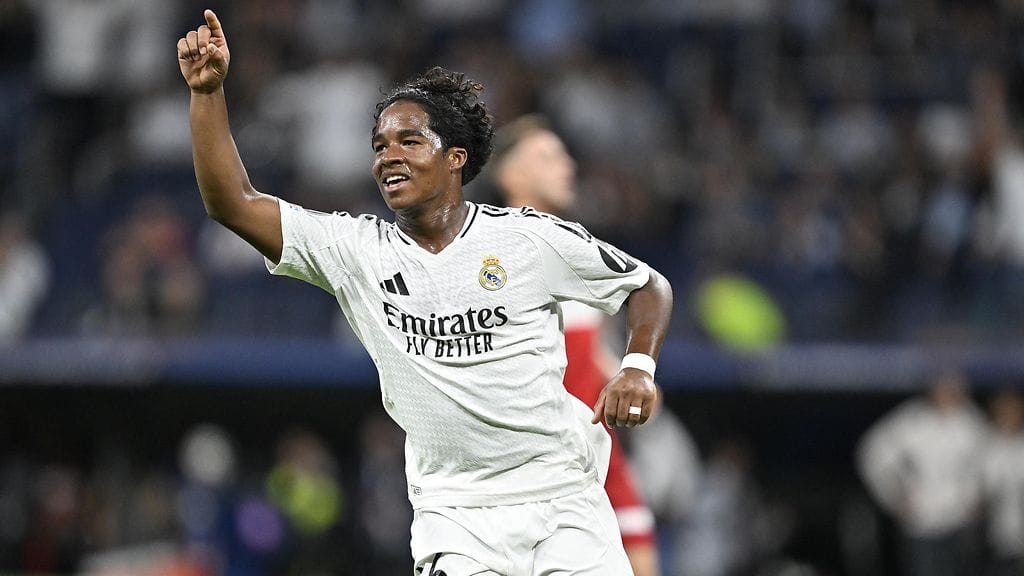Real Madridin 18-vuotias Endrick hämmästytti Mestarien liigassa.