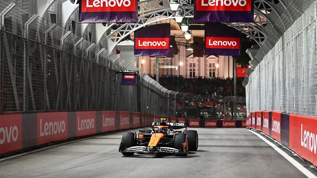 Lando Norris aloittaa sunnuntaina paalulta.