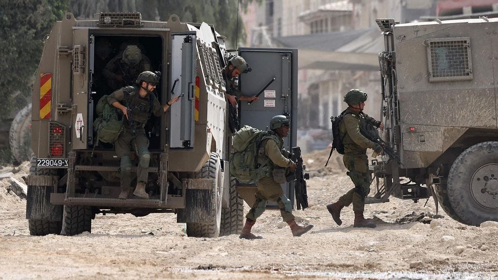 Israelin armeijan sotilaita Länsirannalla elokuun lopulla. Kuvituskuva.