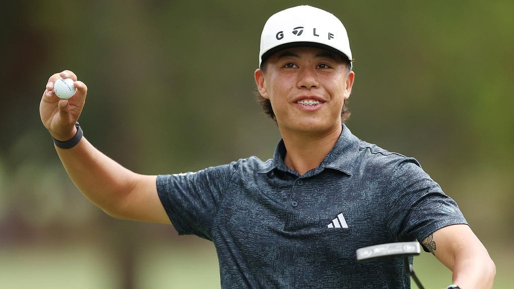Jeffrey Guan ehti juuri pelata ensimmäisen PGA-kiertueen kisansa Yhdysvalloissa ennen Sydneyn turnauksessa saamiaan vammoja.