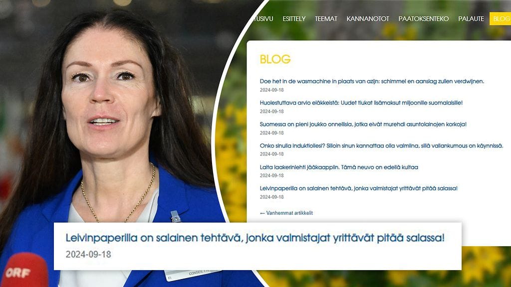 Ministeri Ranteen avustajan mukaan verkkosivu on kaapattu.