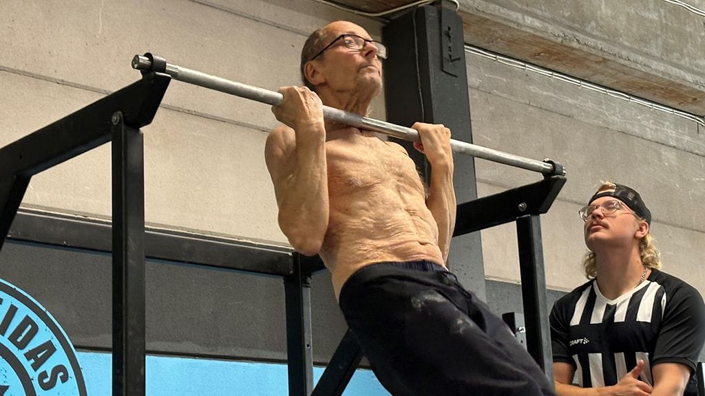 84-vuotias Matti Oksanen on kovassa kunnossa.