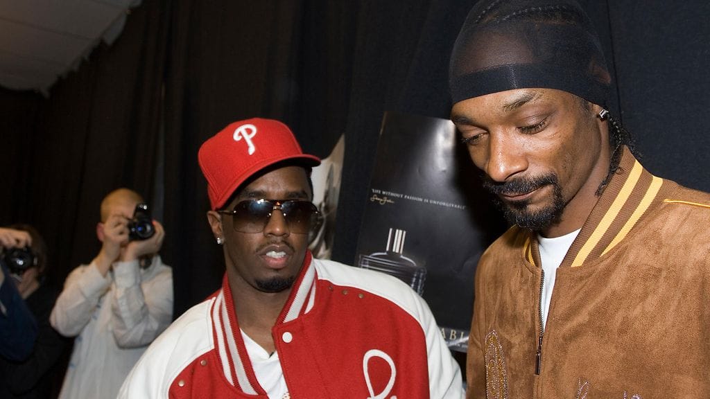P. Diddy ja Snoop Dogg lehdistötilaisuudessa Hartwall Areenalla vuonna 2007.