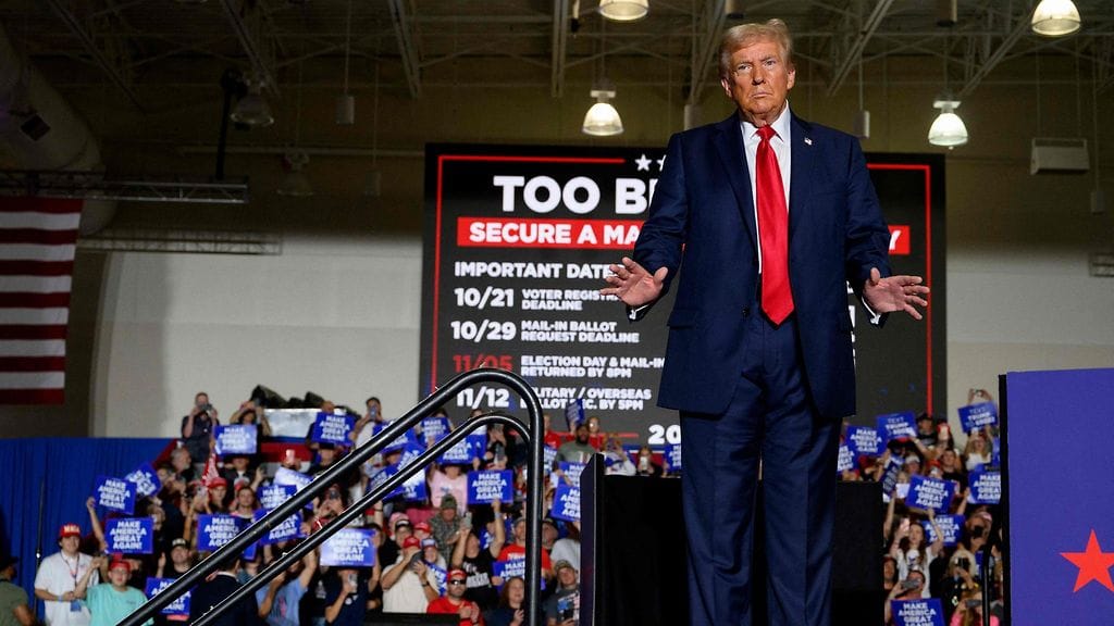 Donald Trump vaalikampanjatilaisuudessa Pennsylvaniassa 29. syyskuuta.