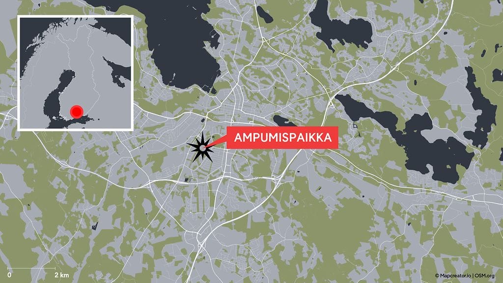 Poliisi on kertonut eristävänsä ampumispaikan ympäristöä Keijupuiston kaupunginosassa Lahdessa.