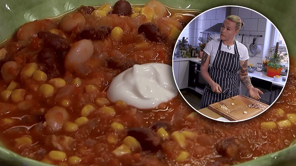 Linnea Vihonen tuplaa tiettyjen raaka-aineiden määrän ruokaohjeissa.