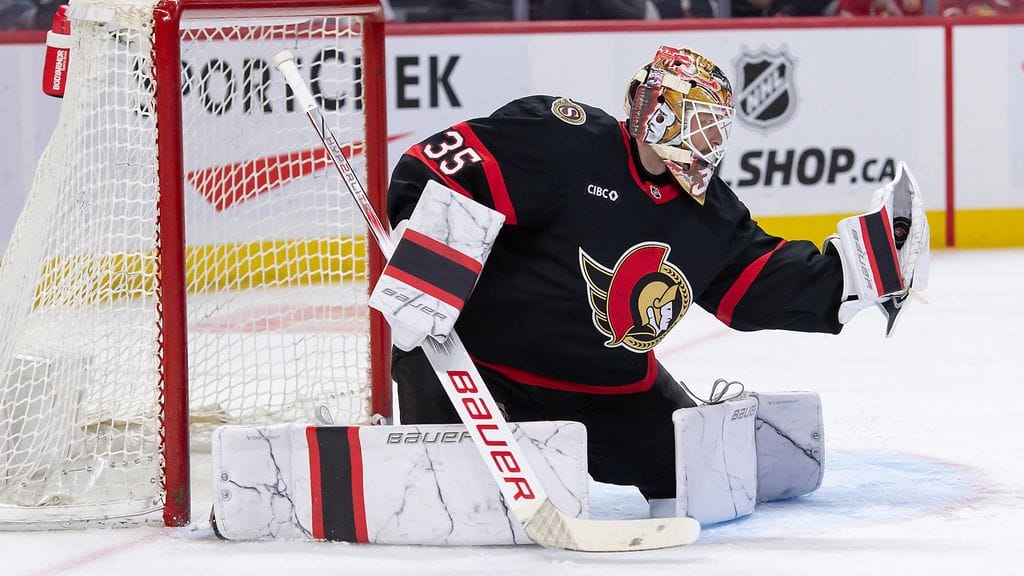 Linus Ullmark teki nelivuotisen jatkosopimuksen Ottawa Senatorsin kanssa.