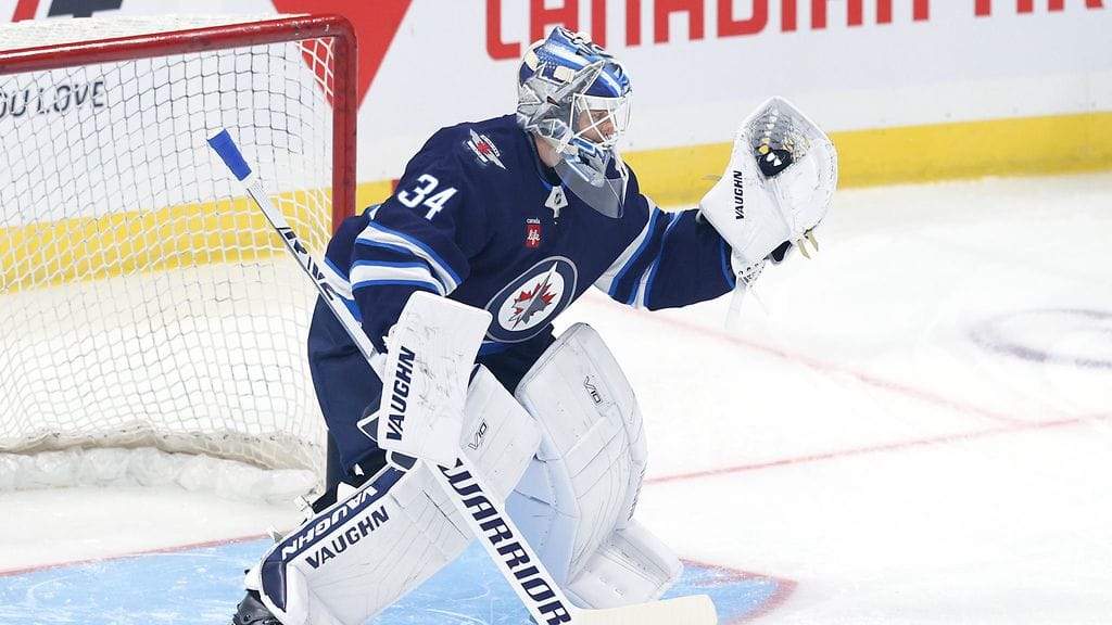 Kaapo Kähkönen torjui Winnipeg Jetsin maalilla vain NHL:n harjoituskaudella.