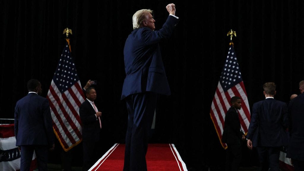 Republikaanien presidenttiehdokas Donald Trump 9. lokakuuta.