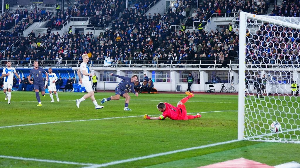 Jack Grealish vei Englannin johtoon sunnuntain Huuhkajat-ottelussa.