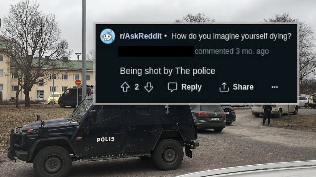 Viertolan koulussa kolmea ampunut poika kirjoitti nettiin ajattelevansa, että kuolee poliisin ampumana.