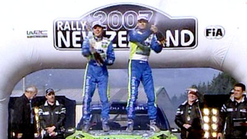 Timo Rautiainen ja Marcus Grönholm (Kuva: MTV Oy)