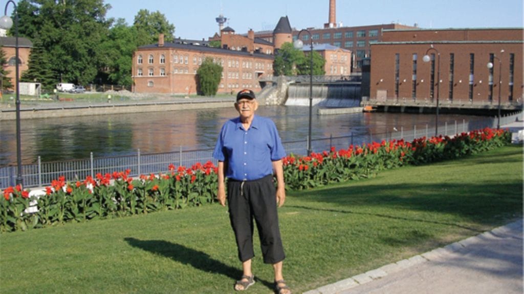 Tinke kotikaupungissaan Tampereella.