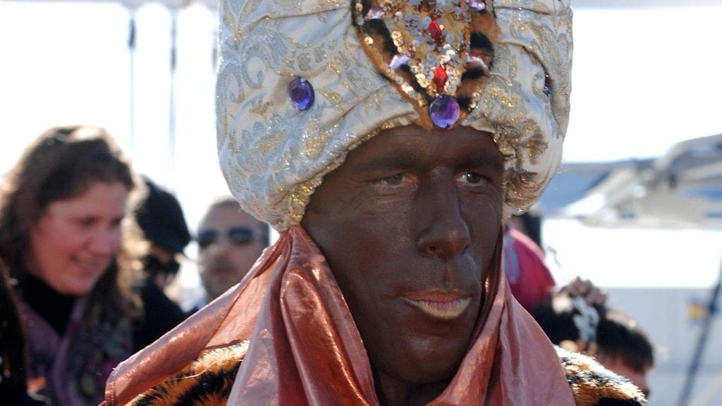 Ruud van Nistelrooy esiintyi kohutusti blackfacessa vuonna 2013.