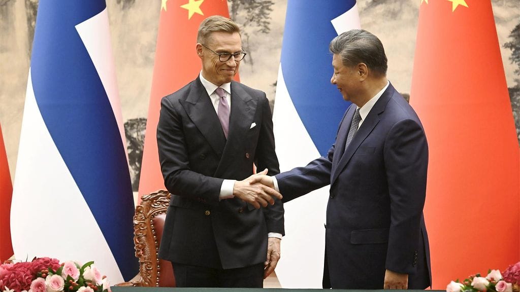 Stubb ja Kiinan presidentti Xi Jinping Pekingissä 29. lokakuuta.