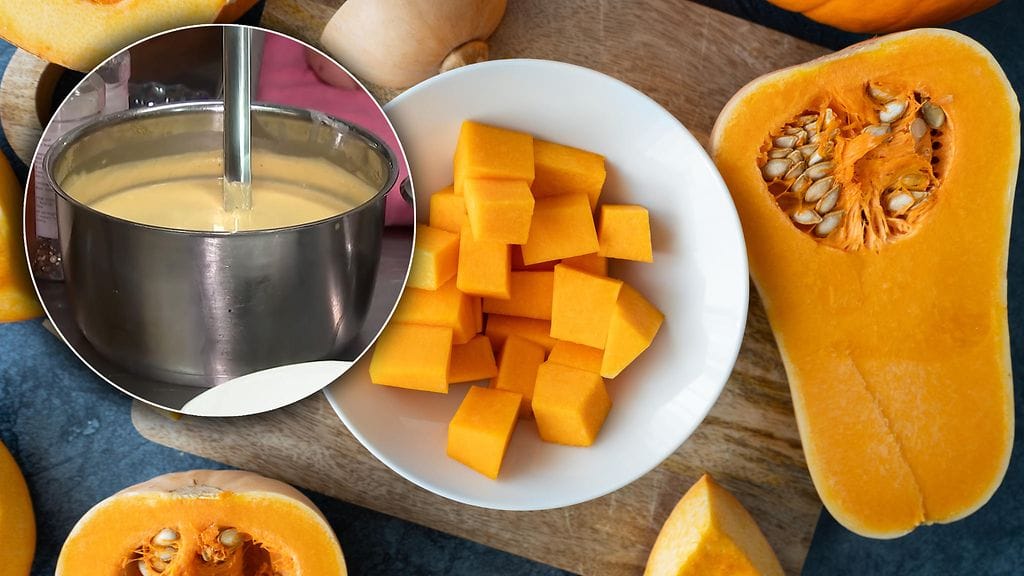 Myskikurpitsasta voi valmistaa helposti keittoa.