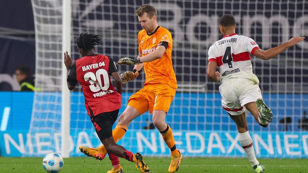 Lukas Hradecky on torjunut kolmessa Leverkusenin viidestä viimeisestä ottelusta, kun kaikki kilpailut otetaan huomioon.