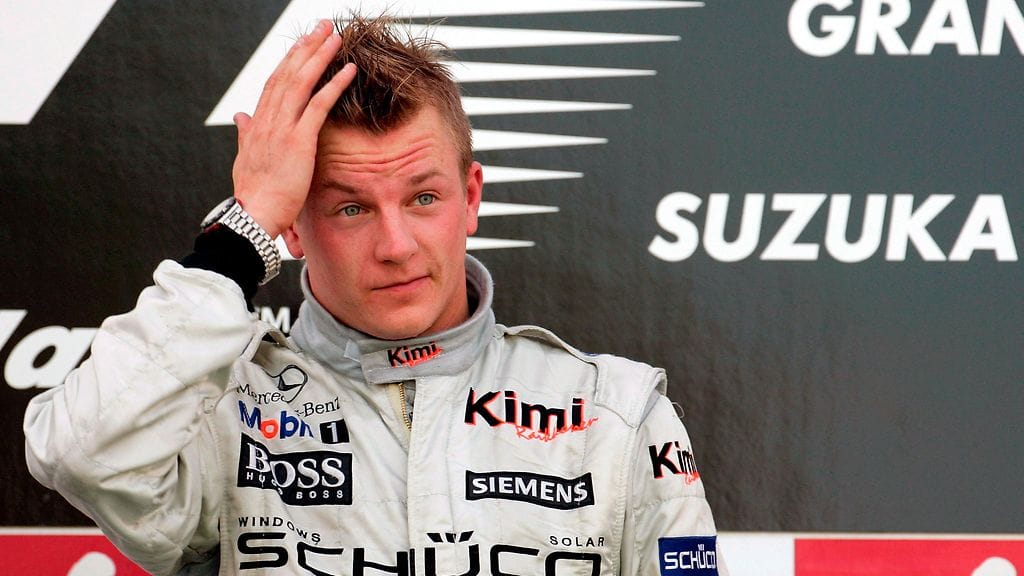 Kimi Räikkönen nousi Japanin GP:n voittoon 17. lähtöruudusta vuonna 2005.