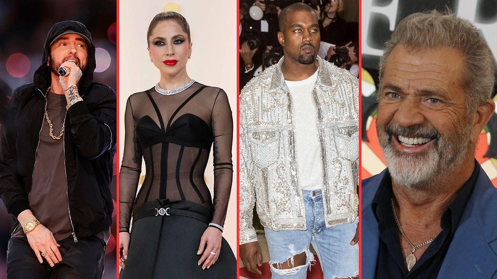 Eminem, Lady Gaga, Kanye West ja  Mel Gibson ovat kertoneet julkisesti, kannattavatko Kamala Harrisia vai Donald Trumpia Yhdysvaltain presidentivaaleissa 2024.