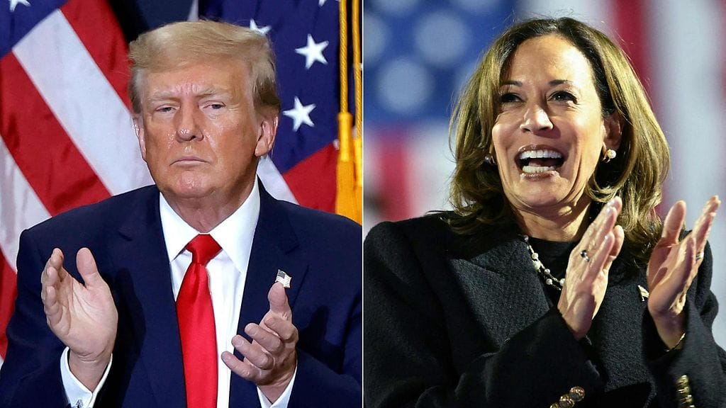 Yhdysvaltojen presidenttiydestä kilpailevat demokraattipuolueen Kamala Harris ja republikaanipuolueen Donald Trump.
