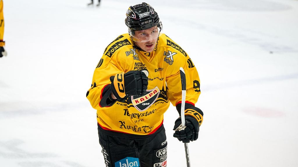 KalPasta tuttu hyökkääjä Matyas Kantner ajettiin pihalle lauantain Leijonat-ottelussa.