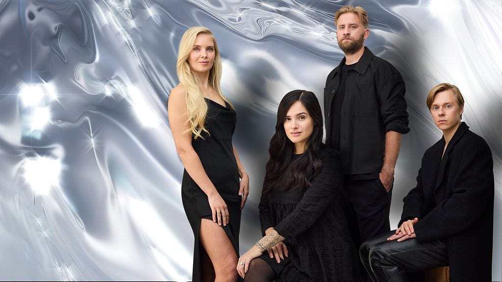 Iholla-päähenkilöt ovat Lotta Hintsa, Chachi Hildén, Joel Harkimo ja Atte Kilpinen.