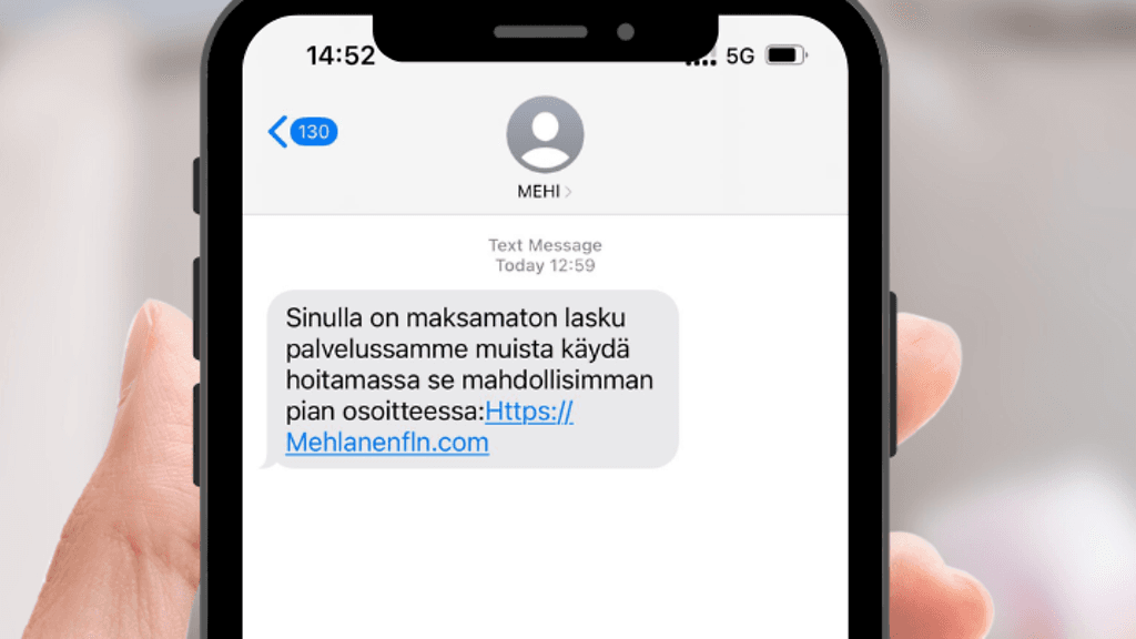 Mehiläisen nimissä lähetetty huijausviesti