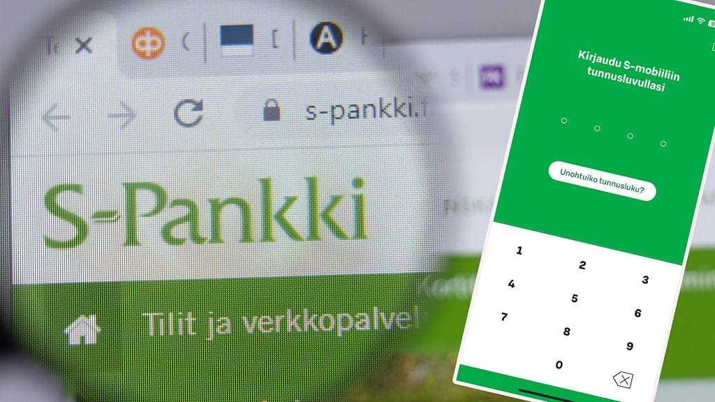 Käyttökatko koskee S-Pankin verkkopankkia, S-mobiilia sekä niillä tunnistautumista sähköisiin palveluihin.