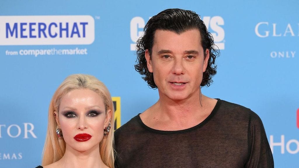 Xhoana Xheneti ja Gavin Rossdale punaisella matolla MTV Europe Music Awards -gaalassa 10. marraskuuta.