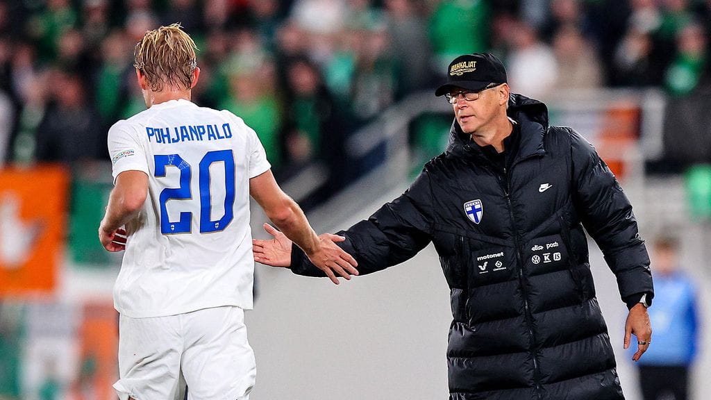 Joel Pohjanpalo ei mahtunut Markku Kanervan valmentaman Suomen avaukseen.