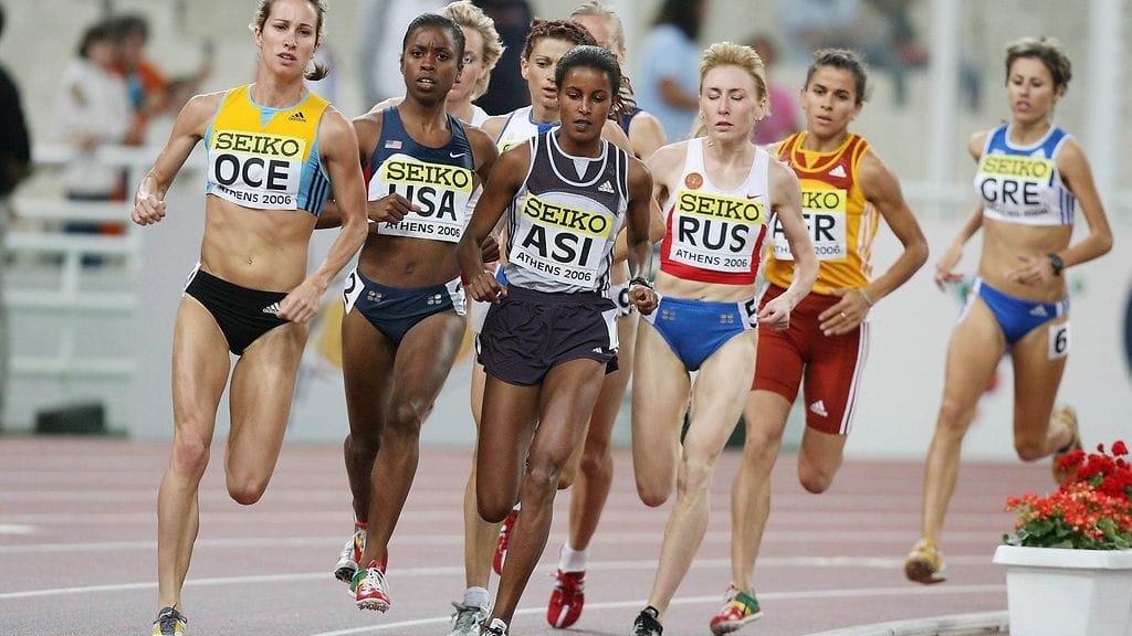 Tatjana Tomashova (RUS) 1 500 metrin kisassa vuonna 2006.