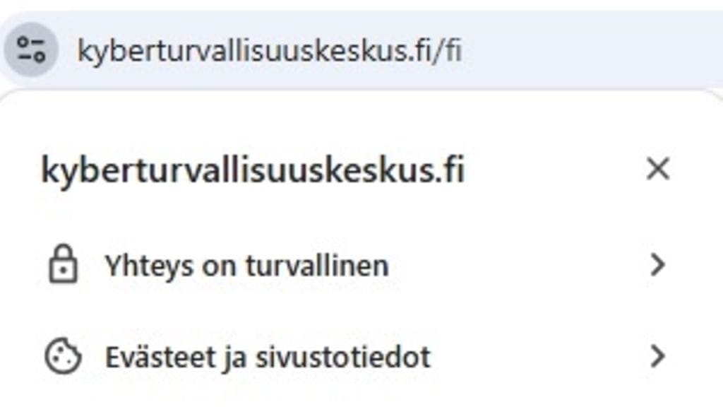 URL lukko Kyberturvallisuuskeskus