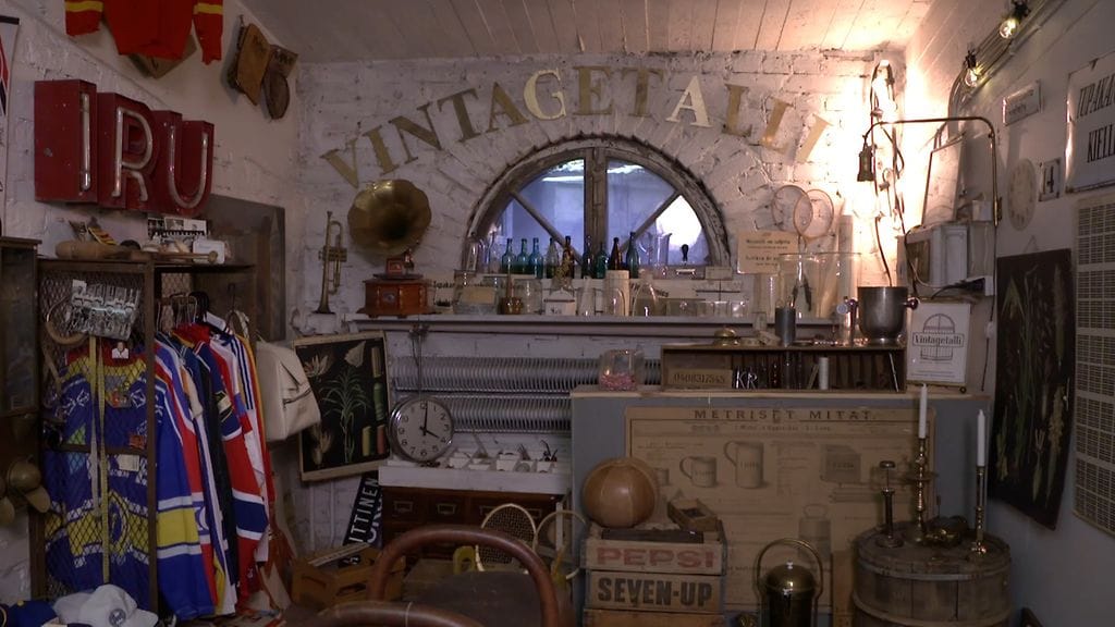 Vintagetalli, sisältä