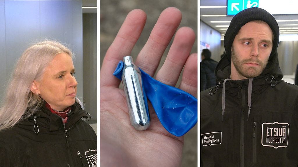 Nuorisotyöntekijöiden mukaan ilokaasun käyttö päihteenä on lisääntynyt selvästi. Ilokaasua on helppo hankkia, sillä se on laillista.