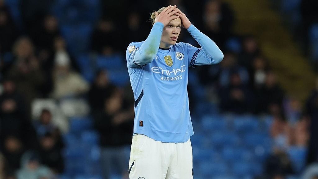 Erling Haaland on tuhlaillut maalipaikkoja viime aikoina.