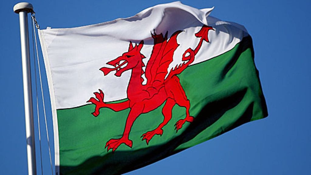 Walesin lippu. Kuva: Andrew Redington/GETTY.