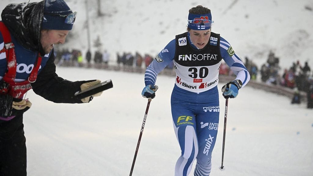 Krista Pärmäkoski oli Rukan kympillä paras suomalainen. Ero kärkeen kasvoi kuitenkin isoksi.