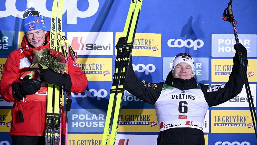 Norjan huippu Johannes Hösflot Kläbo sivalsi suomalaisia