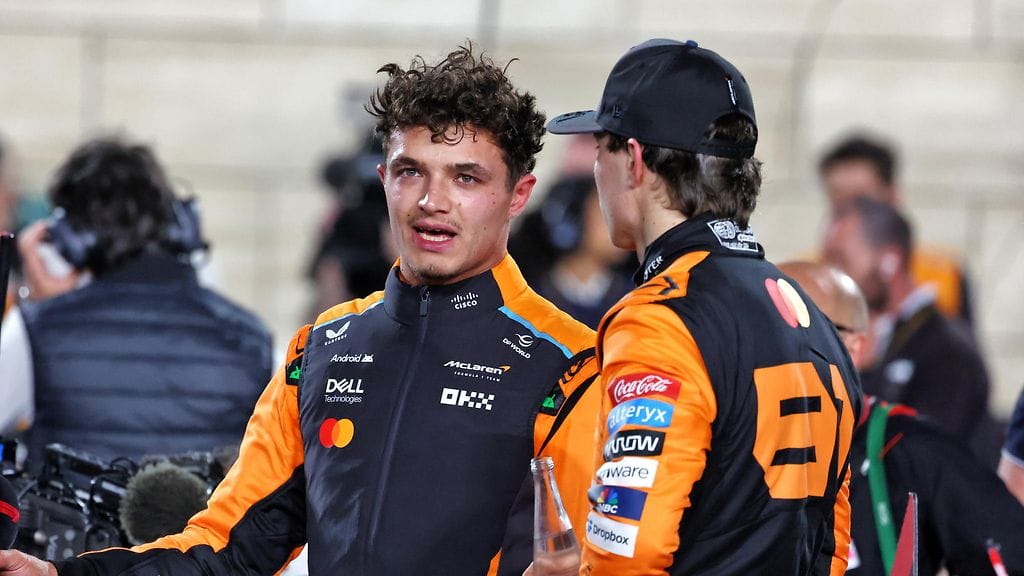 Lando Norris antoi Oscar Piastrin ajaa voittoon.